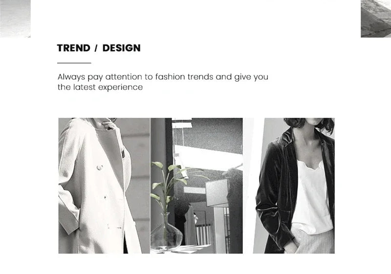 Yitimuceng Women Slim Fit Double breasted Top and Pants Set Elegant Office Set Fashion Coat 2 piece Set