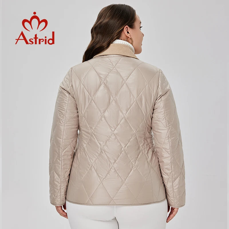 Astrid Women's Spring Jacket 2023 Padded Coat Women Parkas Quilted Fashion Stitching Female Clothing New In Outerwears Plus Size