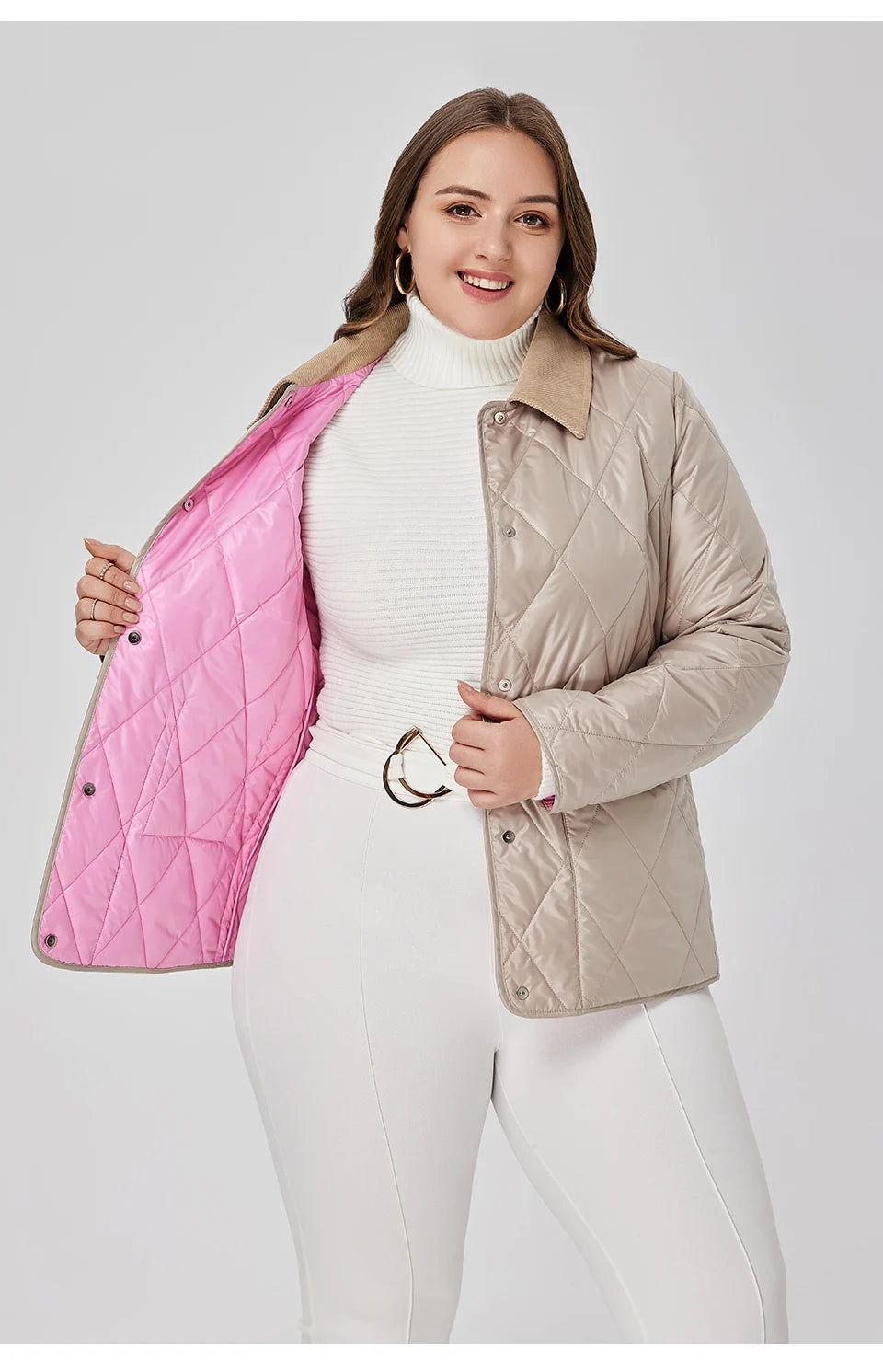 Astrid Women's Spring Jacket 2023 Padded Coat Women Parkas Quilted Fashion Stitching Female Clothing New In Outerwears Plus Size
