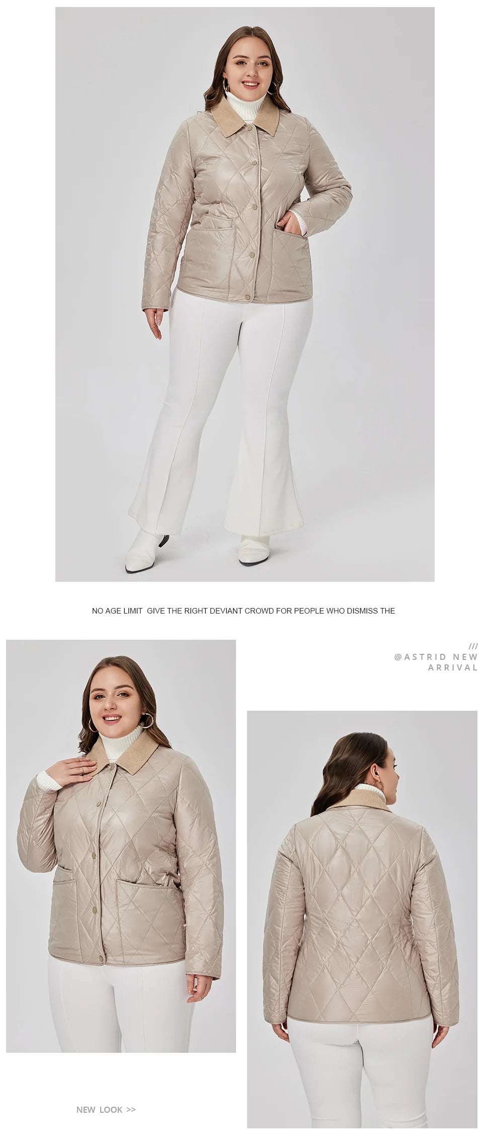 Astrid Women's Spring Jacket 2023 Padded Coat Women Parkas Quilted Fashion Stitching Female Clothing New In Outerwears Plus Size