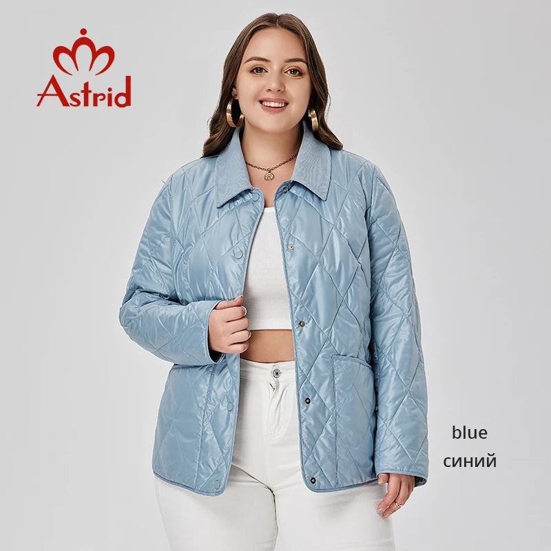 Astrid Women's Spring Jacket 2023 Padded Coat Women Parkas Quilted Fashion Stitching Female Clothing New In Outerwears Plus Size