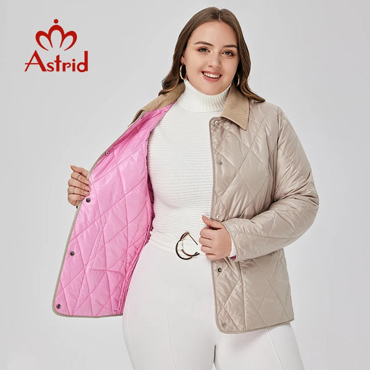 Astrid Women's Spring Jacket 2023 Padded Coat Women Parkas Quilted Fashion Stitching Female Clothing New In Outerwears Plus Size