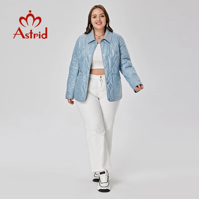 Astrid Women's Spring Jacket 2023 Padded Coat Women Parkas Quilted Fashion Stitching Female Clothing New In Outerwears Plus Size