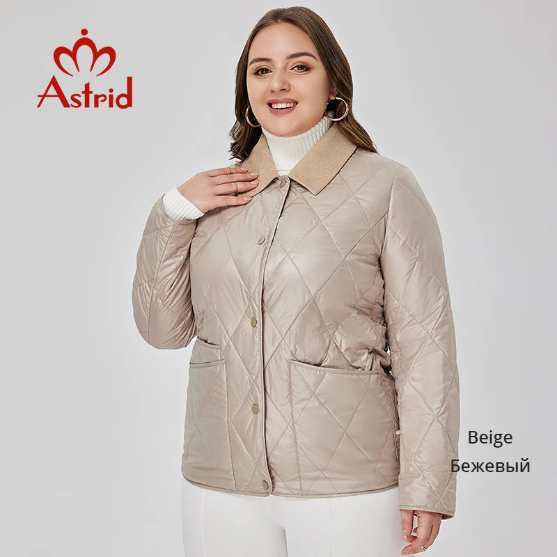 Astrid Women's Spring Jacket 2023 Padded Coat Women Parkas Quilted Fashion Stitching Female Clothing New In Outerwears Plus Size