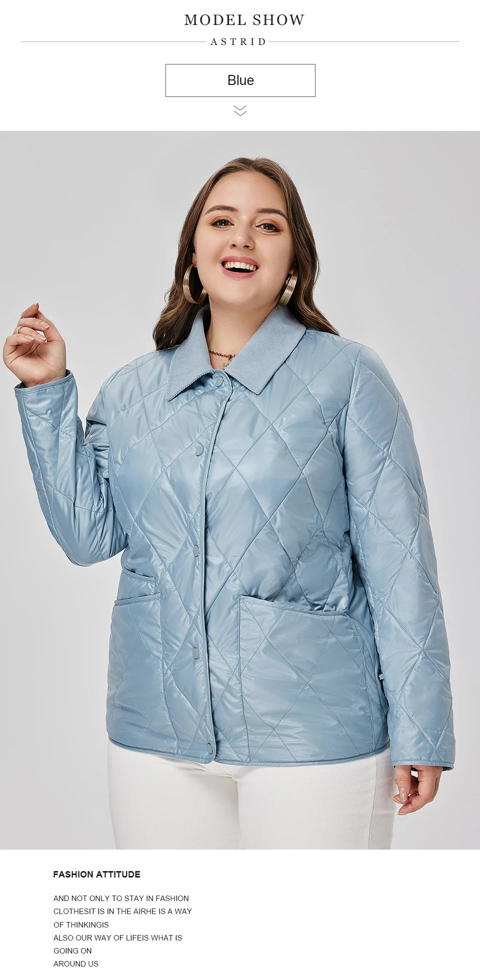 Astrid Women's Spring Jacket 2023 Padded Coat Women Parkas Quilted Fashion Stitching Female Clothing New In Outerwears Plus Size